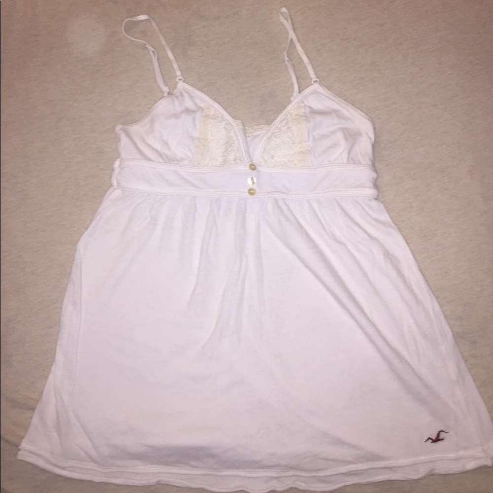 White/off white Hollister tank
