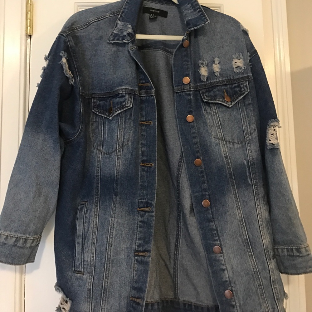Forever 21 Oversized jean jacket