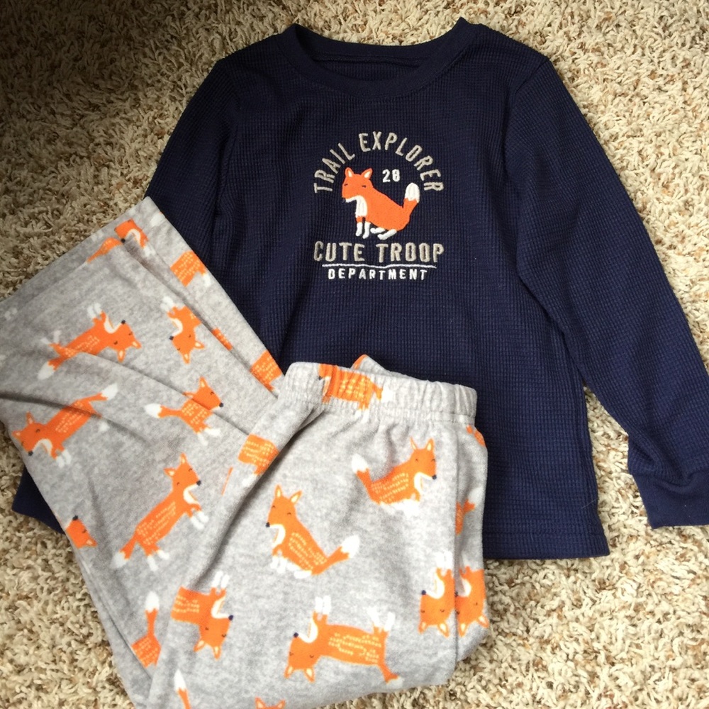 Boys 4T Fox Pajamas