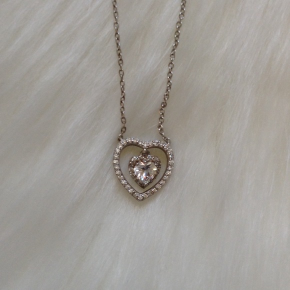 Sterling Silver Heart Necklace - Picture 2 of 3
