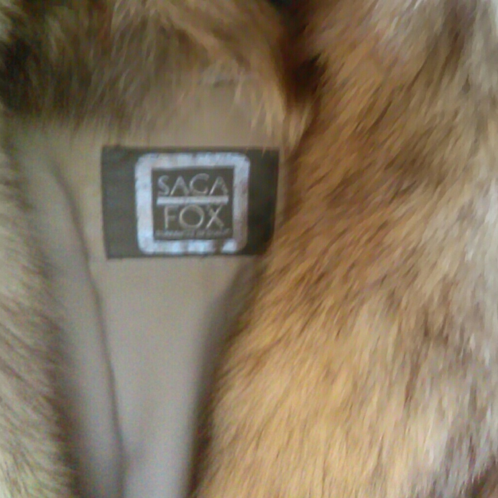 A silver fox  coat