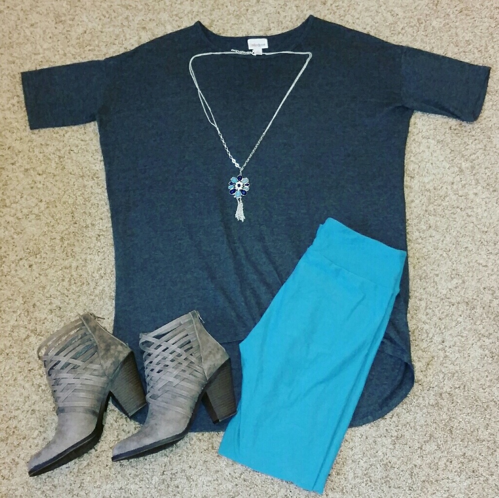NWOT- LuLaRoe XS Irma Tunic & OS leggings