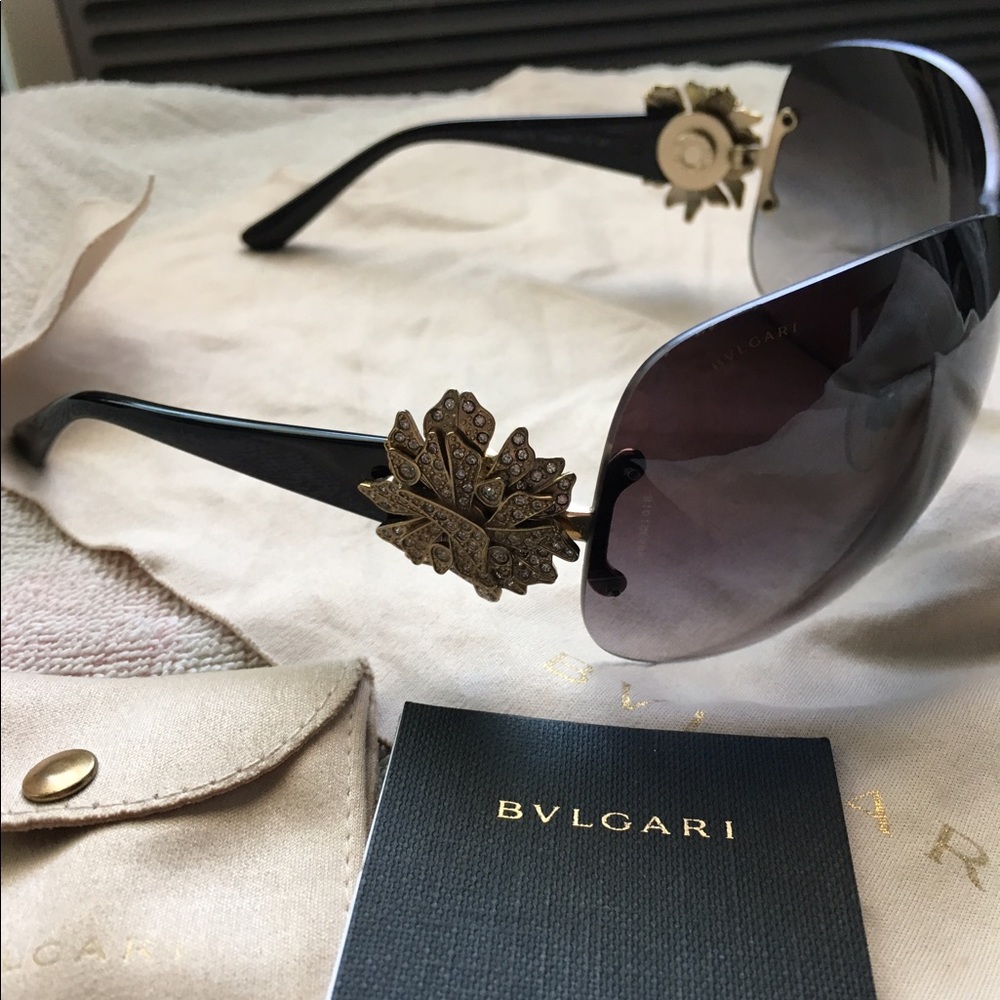 Black bulgari sunglasses