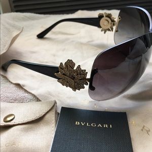 Black bulgari sunglasses