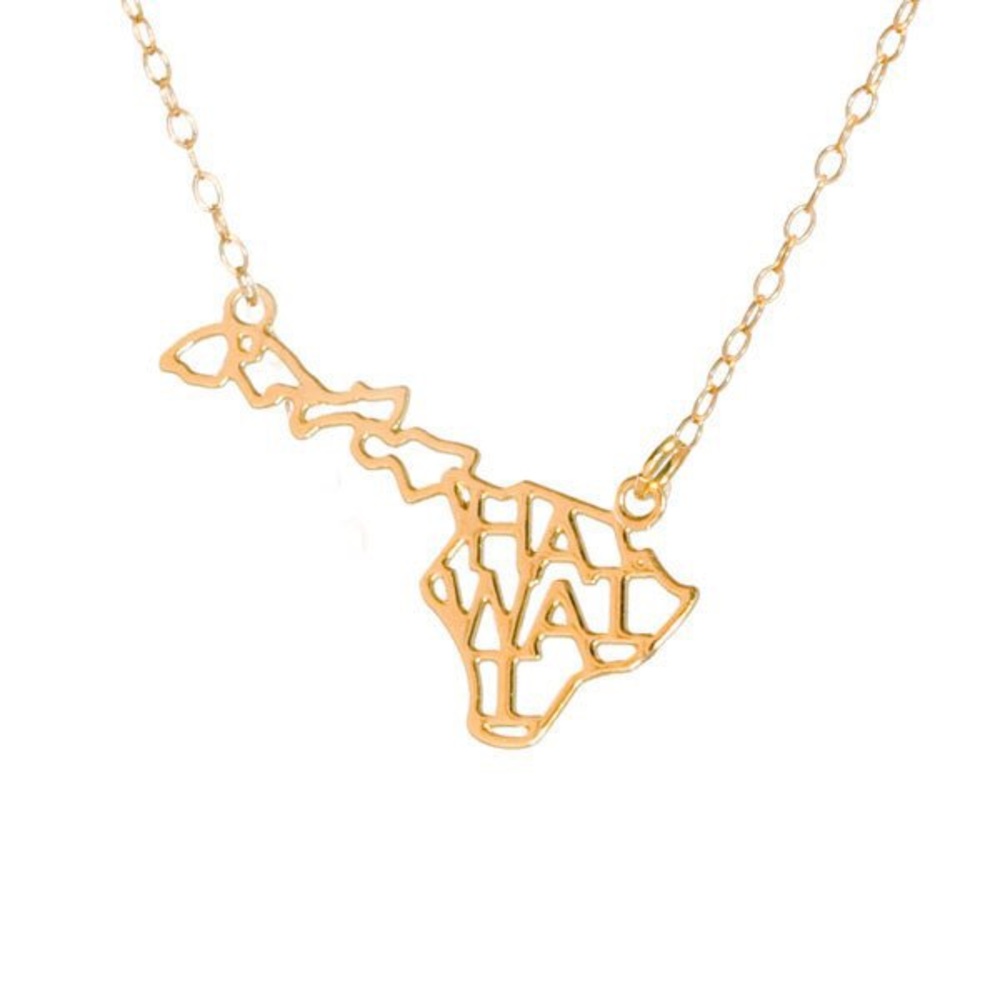 Kris Nations NWT 14 ct hold State Pride Necklace