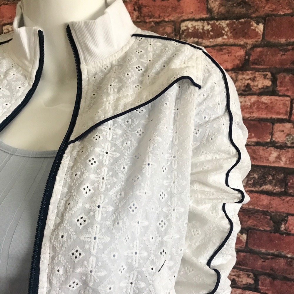 💰SOLD💰NEW Free People Eyelet Track Jacket - Picture 4 of 7
