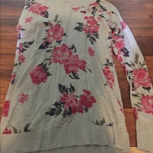 Rose Printed Sweater