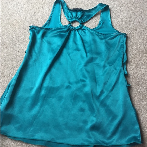 Satin Ruffle Tank Racer Back - Picture 4 of 5
