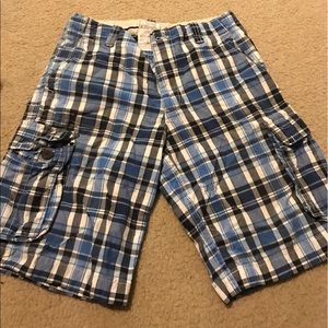 Aeropostale Plaid Cargo Shorts Size 29