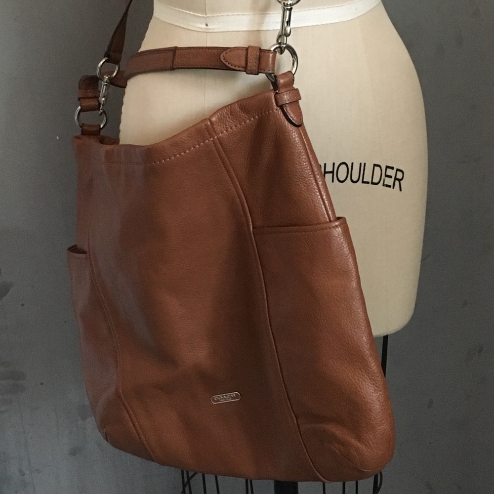 Coach Caramel Leather Hobo Bag