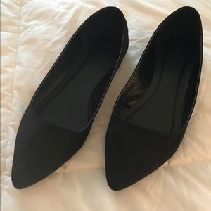 Black Suede Flats