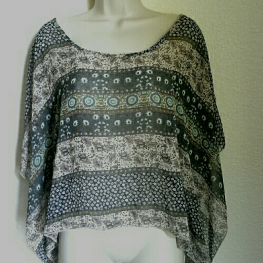 Sheer Poncho Top/Cover