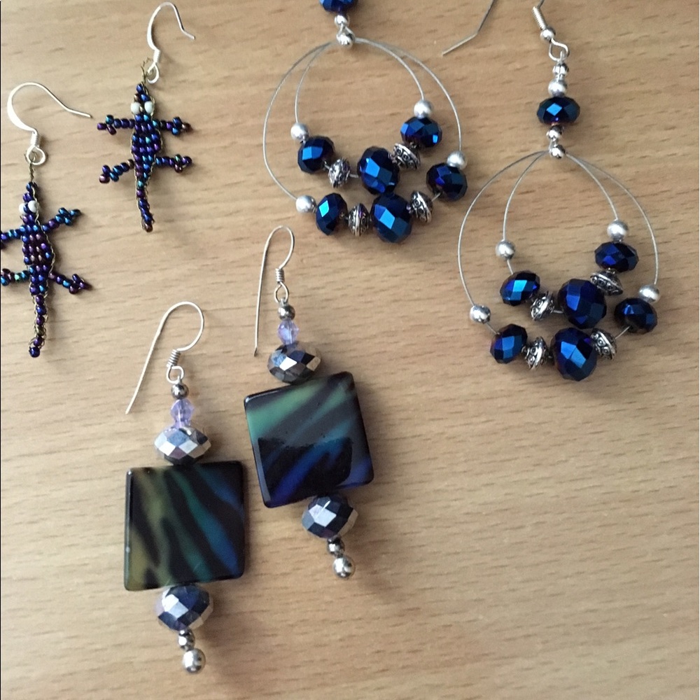 Blue Earrings