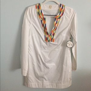 Hand Beaded Tunic/Coverup NWT