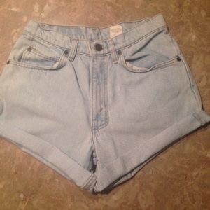 Vintage high waisted Levi's Jean shorts handmade