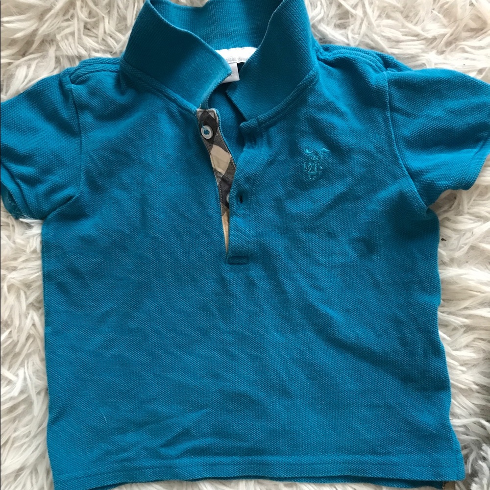 Authentic blue 18 month old Burberry polo