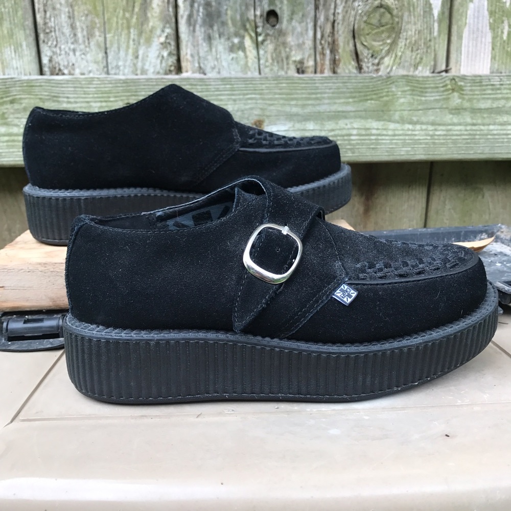 T.U.K. Black Suede Creepers