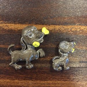 Vintage Avon Kids Enamel Dog Pins