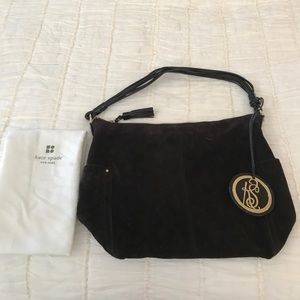 Kate Spade Brown Suede Hobo