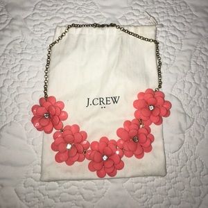 J. Crew flower statement necklace