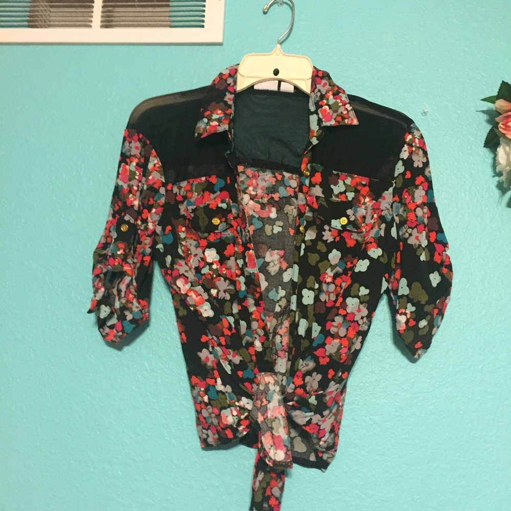Floral, button down from Cato