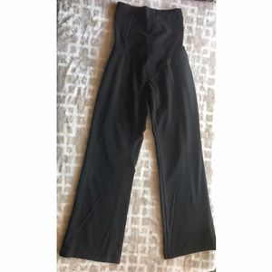 Black Maternity Dress Pants with band