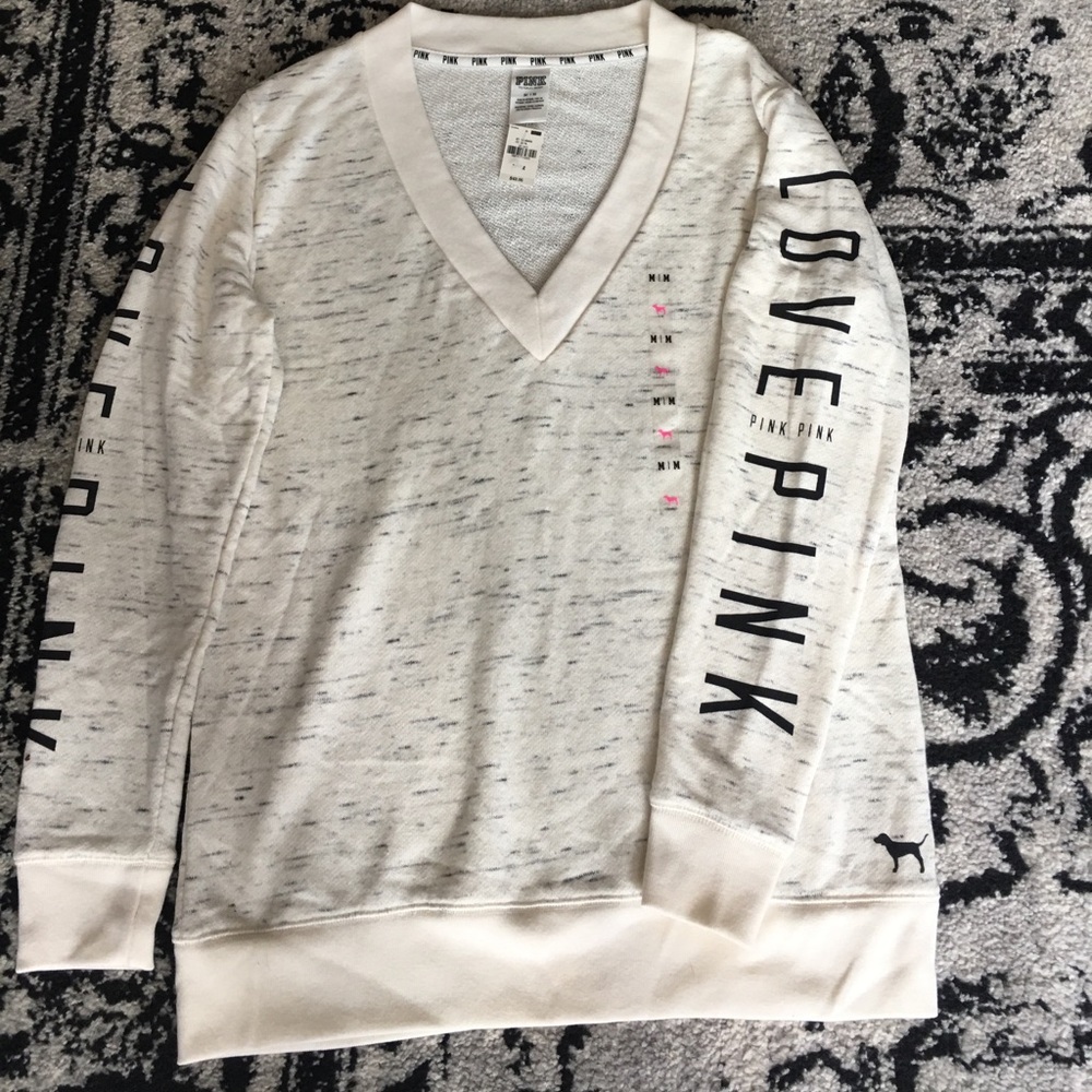 V-neck VS PINK sweatshirt