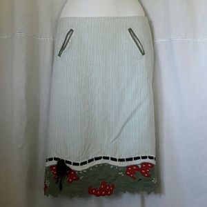 Anthropologie Strawberry skirt by SNAK-size 4