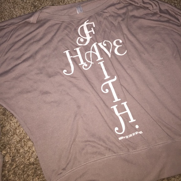 HAVE FAITH OVER-the-shoulder blouse - Picture 5 of 8