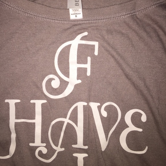 HAVE FAITH OVER-the-shoulder blouse - Picture 6 of 8