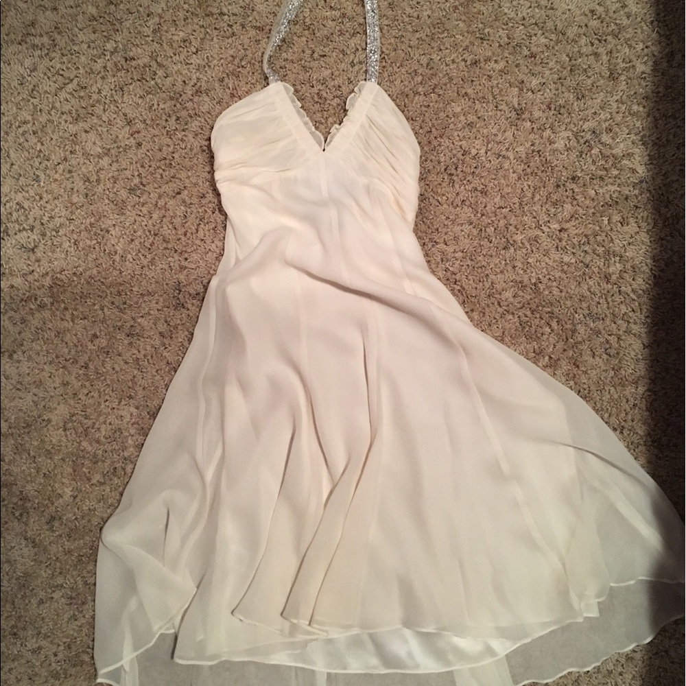 White, flowy BCBG dress