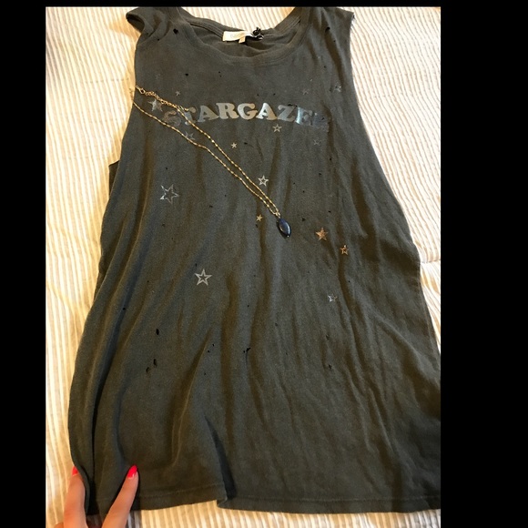 LAST๐Distressed "Stargazer" muscle tee๐ - Picture 7 of 7