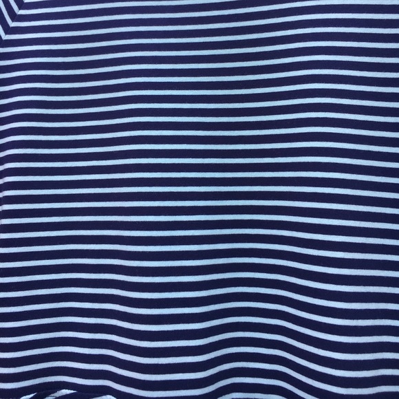 NWT! Blue Stripe Open Back Skater Dress - Picture 4 of 4