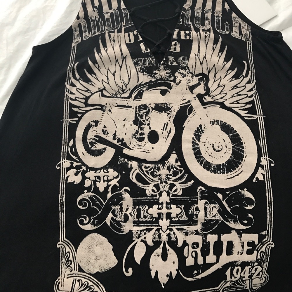 ‼️ LAST Clearance Motorcycle Lace Up Tank - Picture 5 of 5
