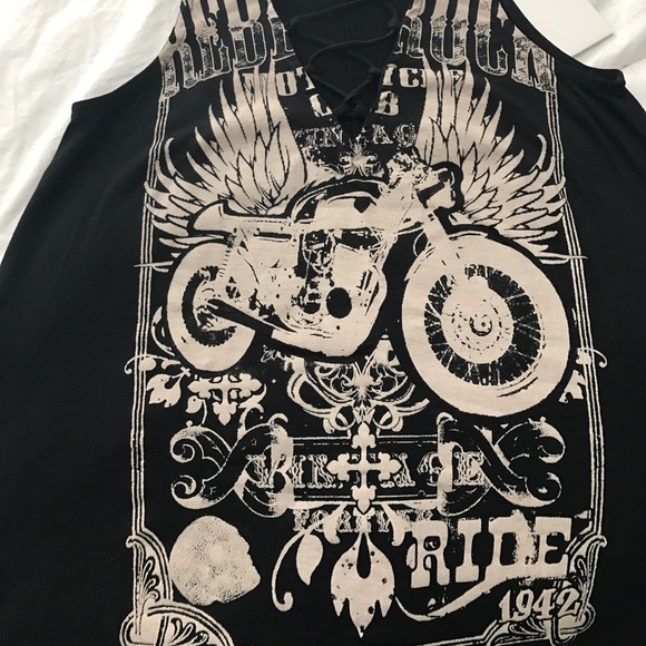 ‼️ LAST Clearance Motorcycle Lace Up Tank - Picture 5 of 5