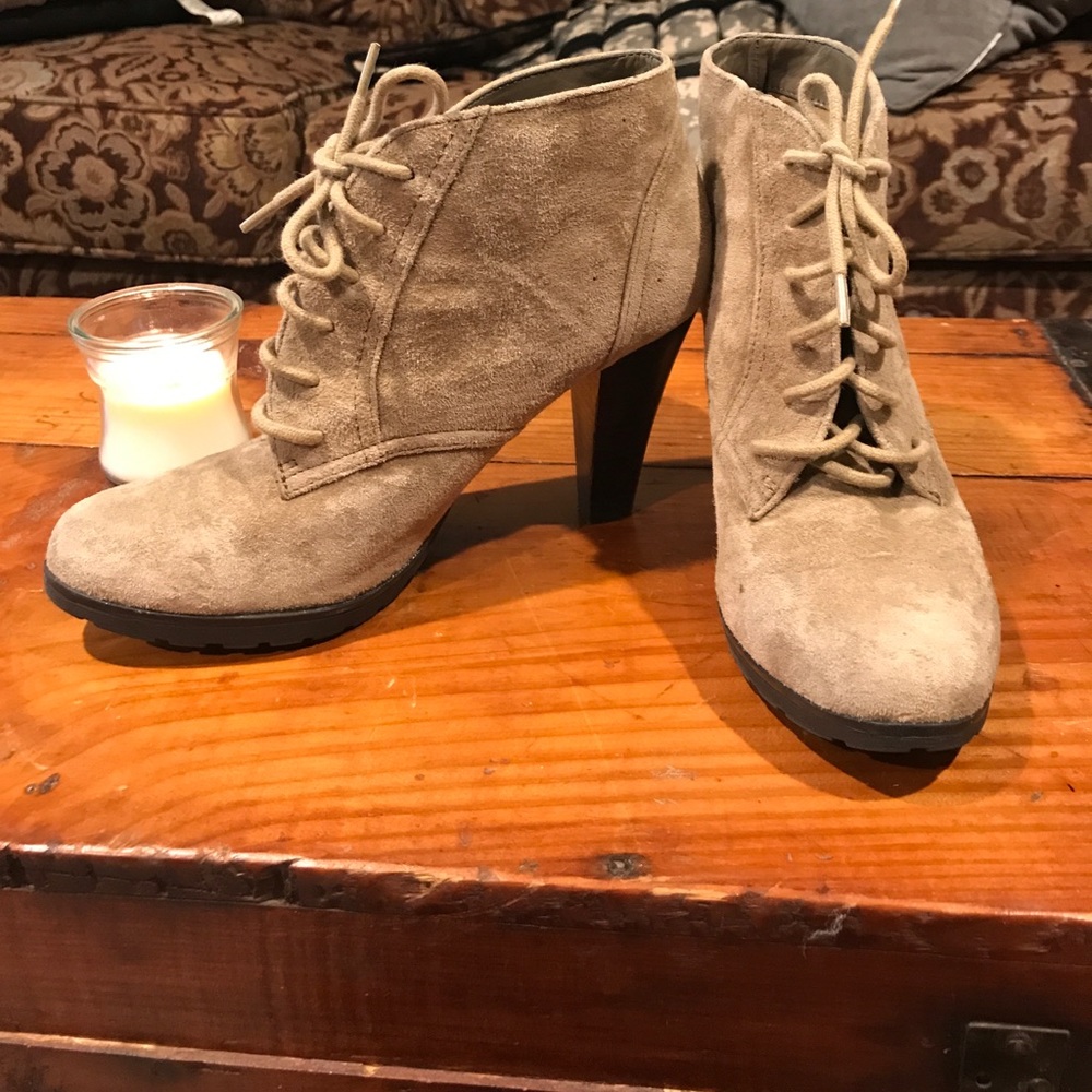 Beige booties