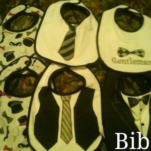 Bibs, hats, and socks.