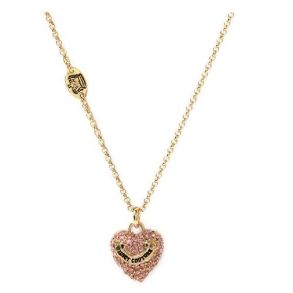 SALE!! Juicy Couture New! Pave Heart Wish Necklace