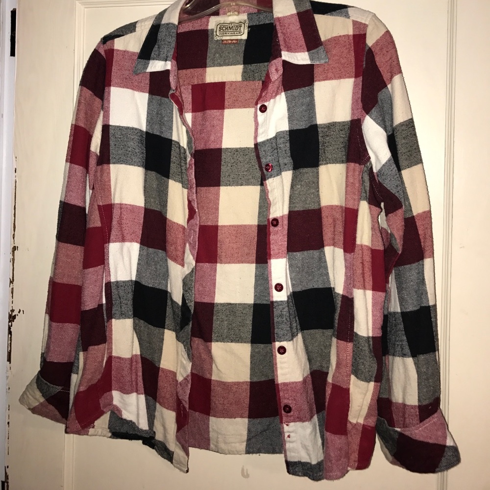 Checkered flannel shirt!