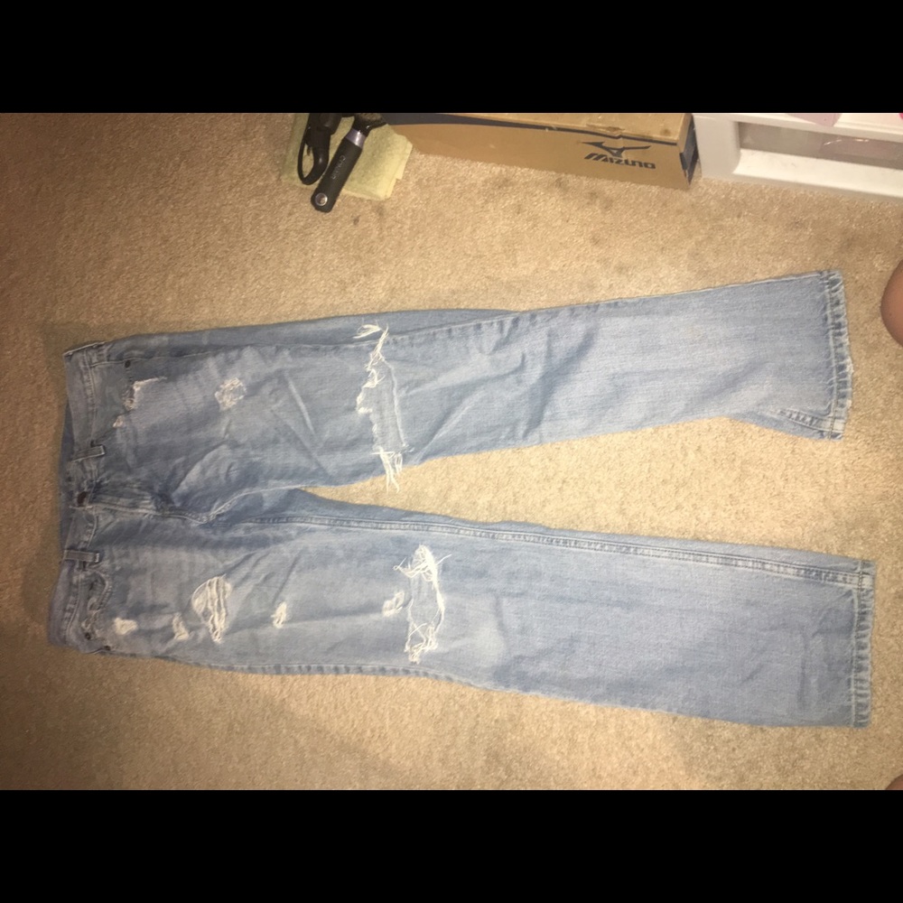 Men's Distressed Hollister Skinny Jeans