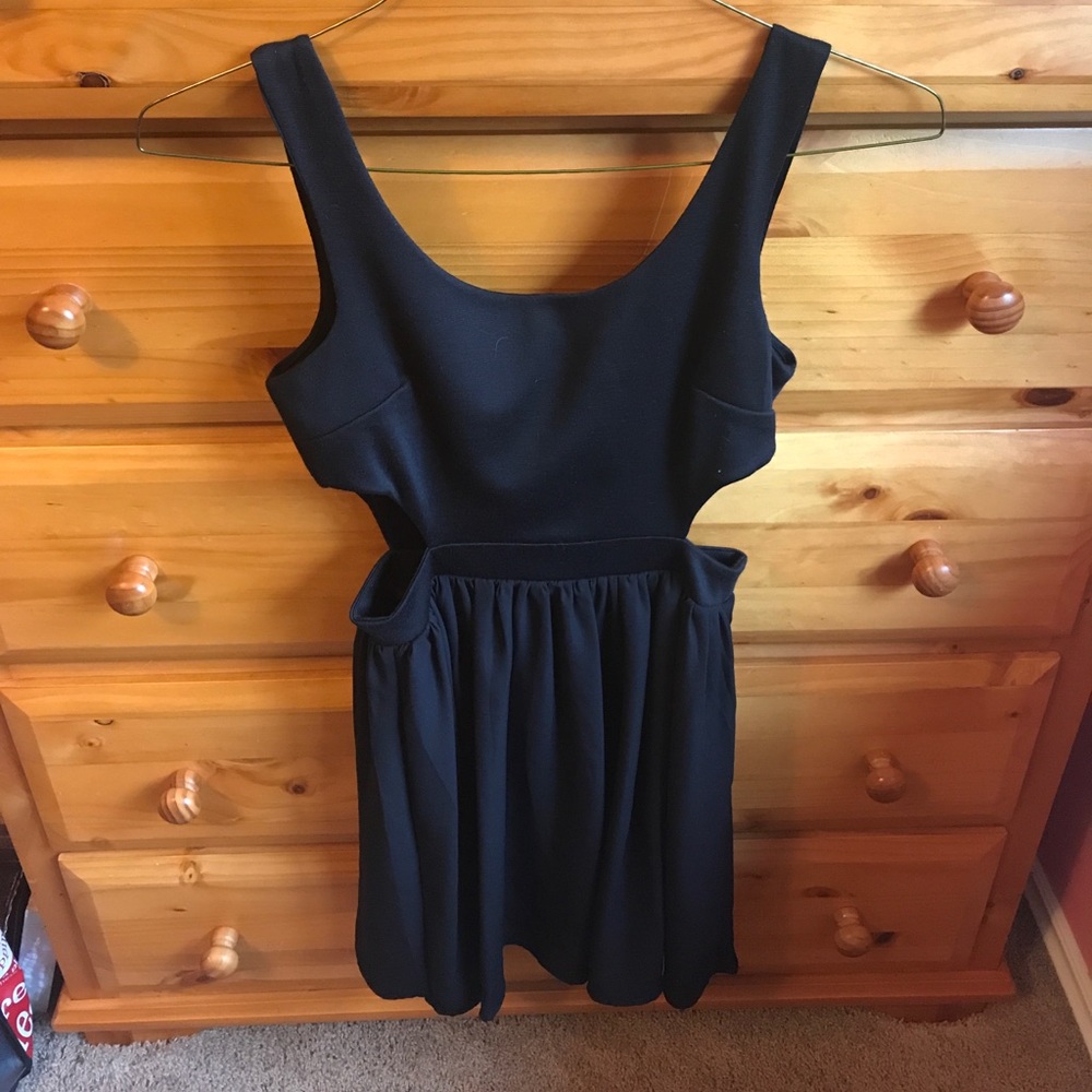 Black cutout dress