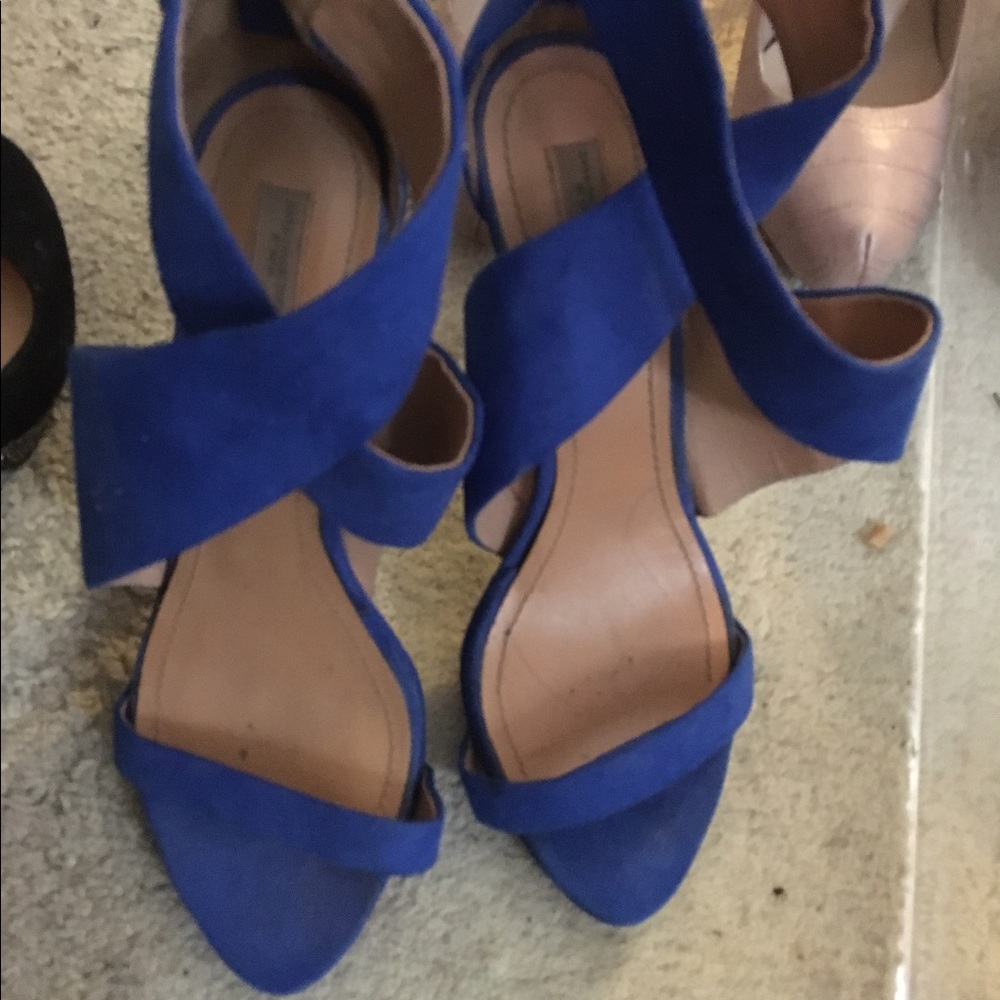 Zara blue heels