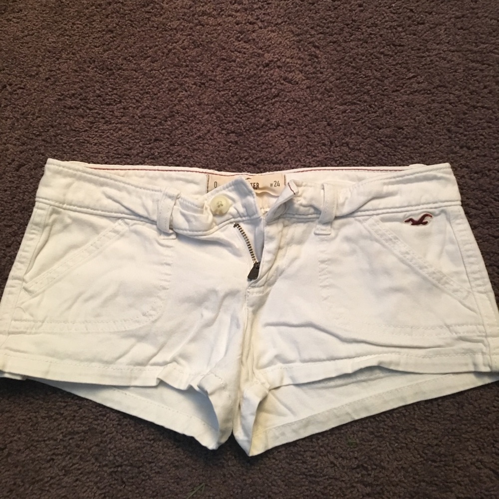 Hollister white shorts