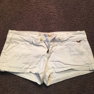Hollister white shorts
