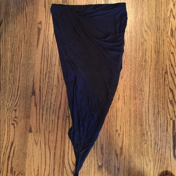 Helmut Lang Asymmetrical Jersey Skirt - Picture 6 of 8