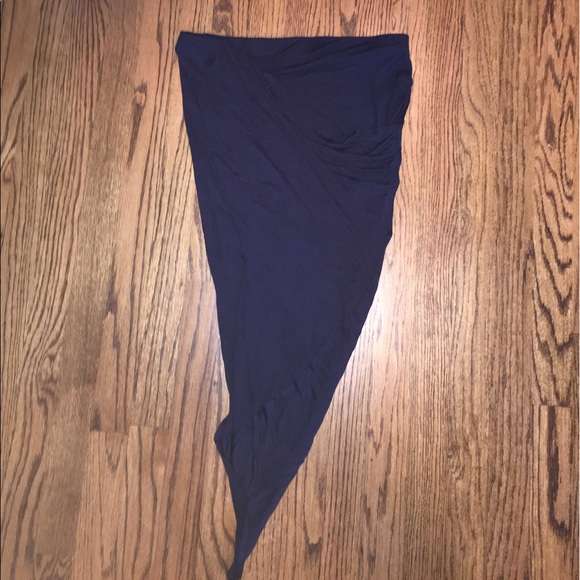 Helmut Lang Asymmetrical Jersey Skirt - Picture 7 of 8