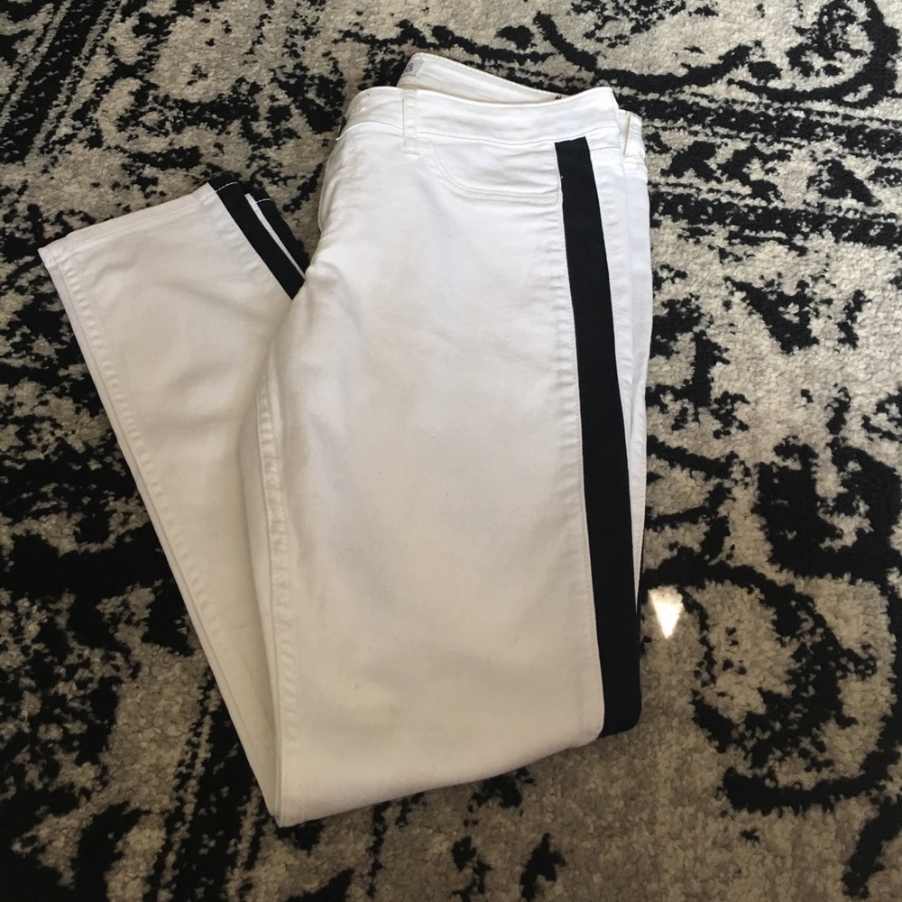 Express white skinny jeans