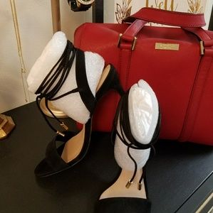 Heels! Cute, strappy, black, goes with everything!