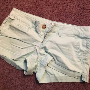 Mint green shorts