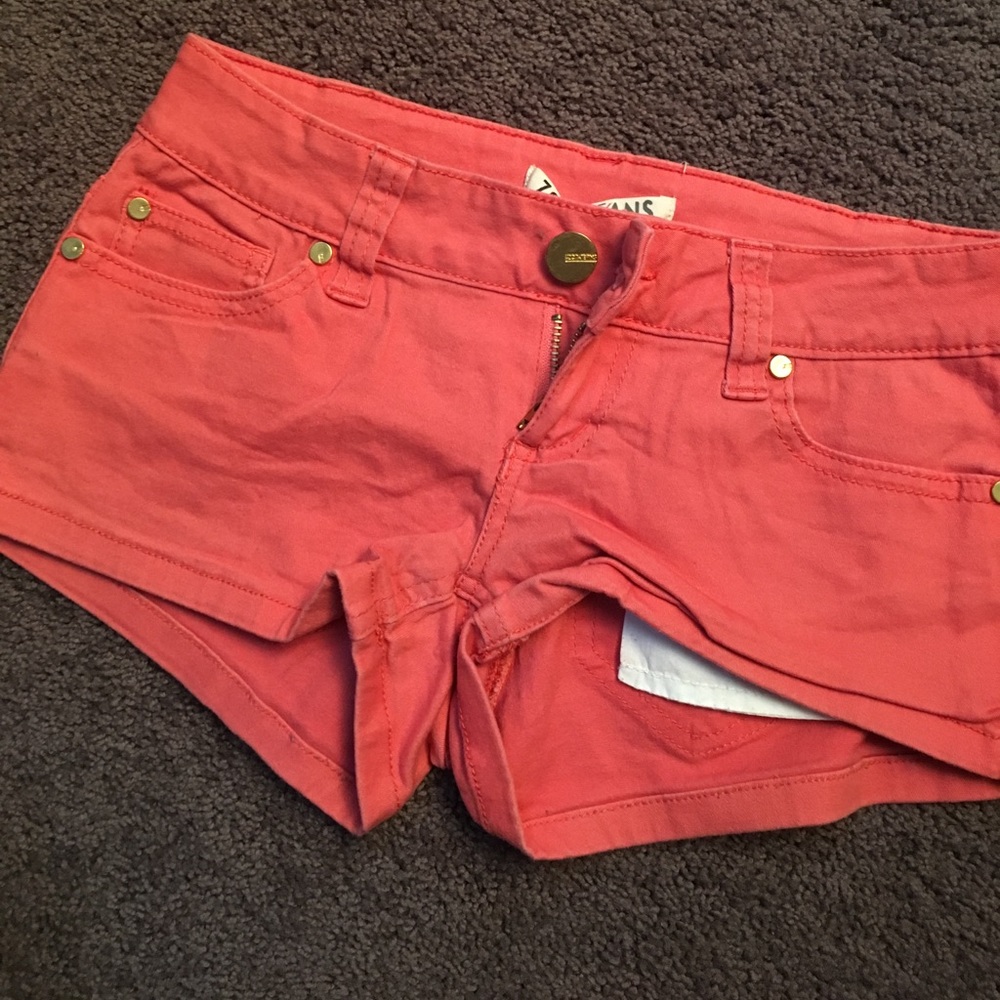 Red orange shorts